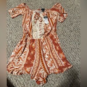 Floral Patterned Romper